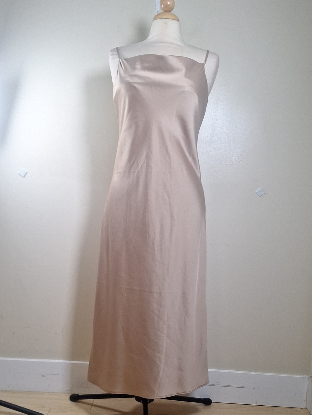 Banana Republic Satin Cowl-Neck Slip Dress Size M
